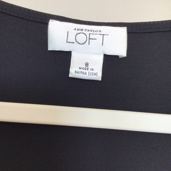 Ann Taylor Loft “Little Black Dress” size 8 sleeveless knotted at breast - Picture 3 of 7